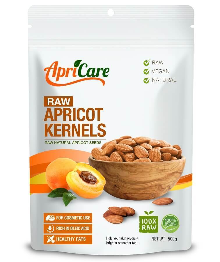 Apricare Apricot Kernels Organic Raw 500g 