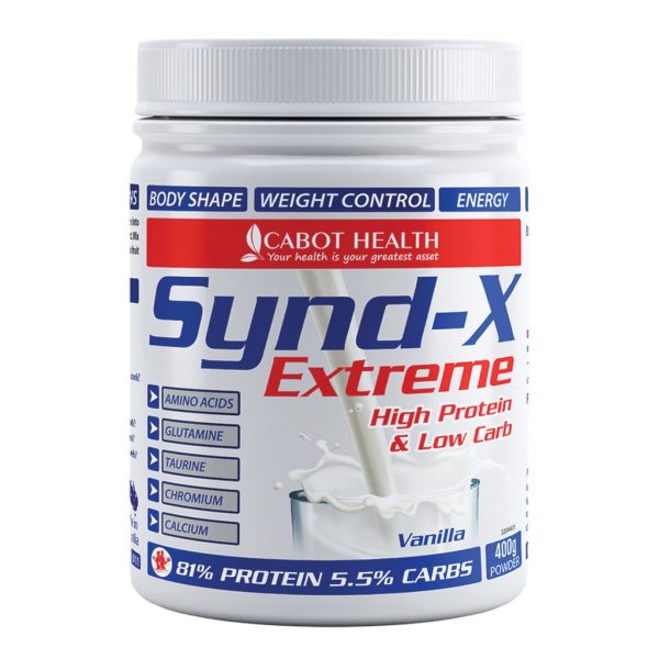 Cabot Health Syndx Extreme High Prot Low Carb Vanilla 400g Media 01 1024x1024
