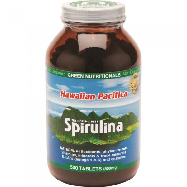 Microrganics Green Nutrit Hawaiian Pac.spirulina 500mg 500t Media 01 Lrg
