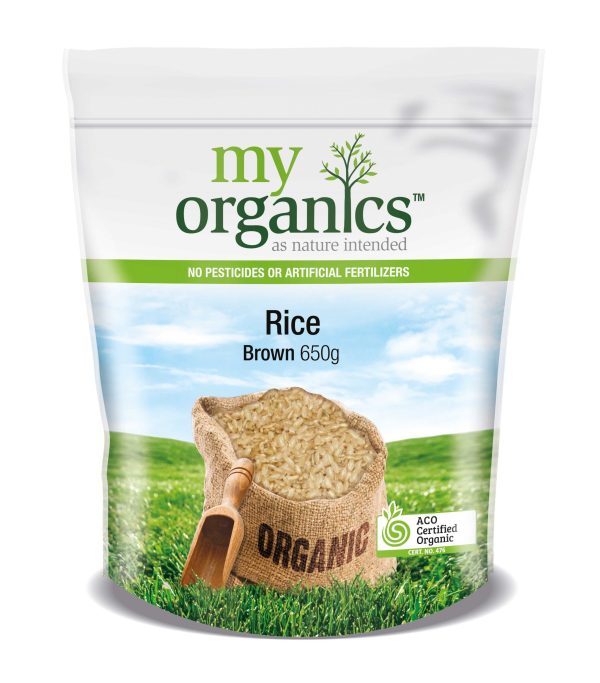 My Organics Retail Doy Pack Rice Brown 650g