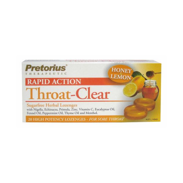 Pretorius Throat Clear Honey And Lemon