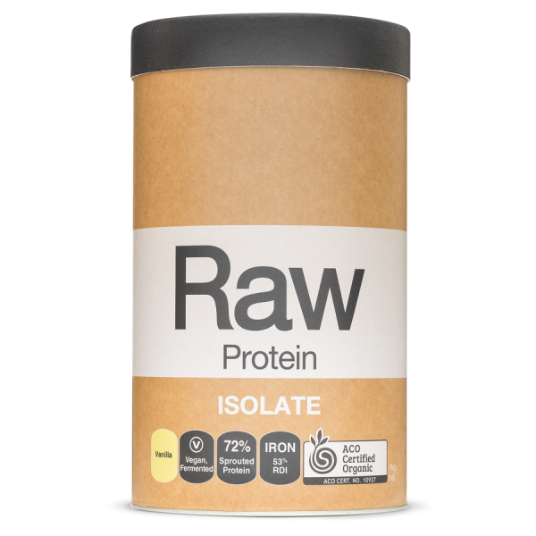 Raw Protein Isolate Vanilla 1kg Front 900x