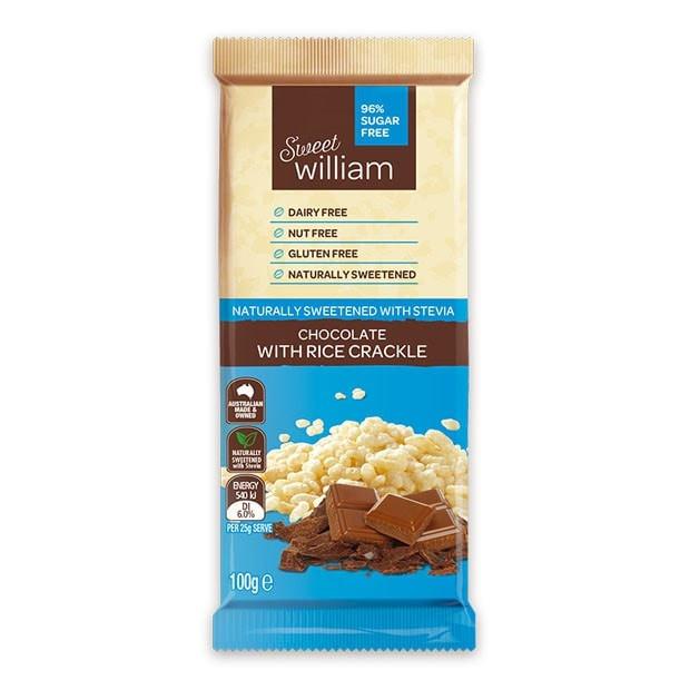 Sweet William Chocolate Bar Rice Crackle Dairy Free Chocolate Happytummies